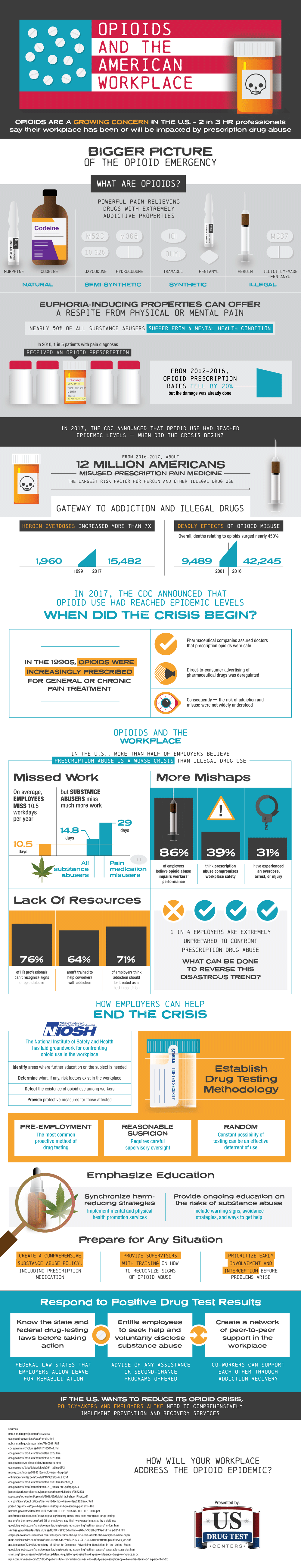 The Opioid Crisis And The American Workplace Info Graphic